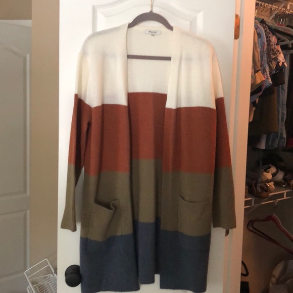 Madewell Sweaters - Madewell Ryder Striped Cardigan